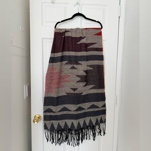 Bohemian Aztec Fringe Scarf